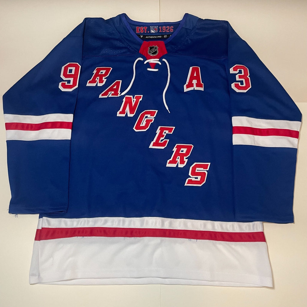 Mika Zibanejad Signed Jersey PSA/DNA Autographed New York Rangers