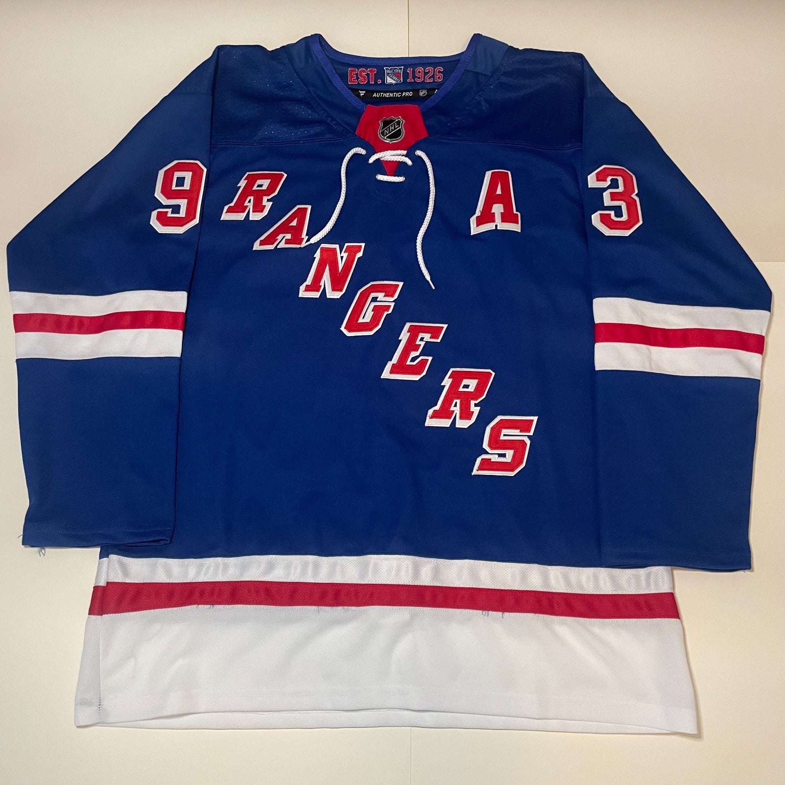 Mika Zibanejad Signed Jersey PSA/DNA Autographed New York Rangers
