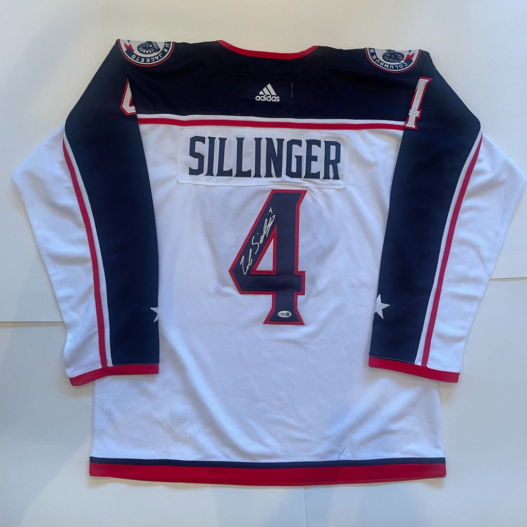 Cole Sillinger Signed Columbus Blue Jackets Jersey JSA COA Autographed