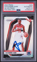 Alexandre Sarr Signed 2024 Silver Prizm PSA/DNA Auto 10 #264