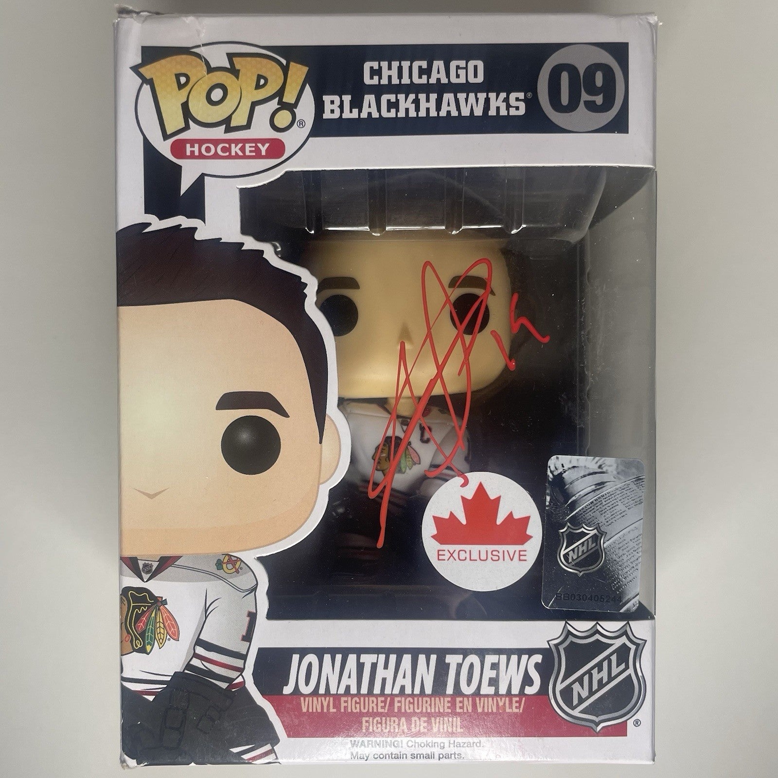 Jonathan Toews Signed Funko Pop! PSA/DNA COA Autographed CAN Exclusive See Pics