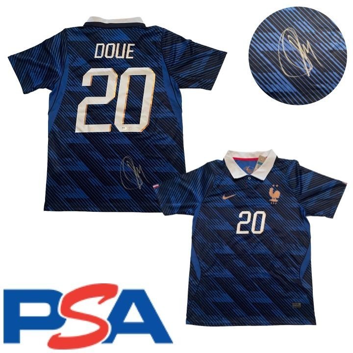 Desire Doue Signed Jersey PSA/DNA COA Autographed France World Cup Désiré Doué