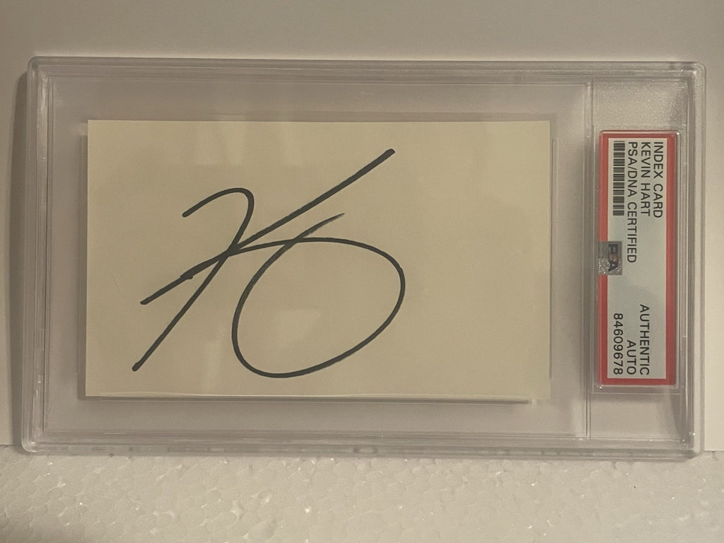 Kevin Hart Signed Index Card PSA/DNA Comedian Actor Autographed