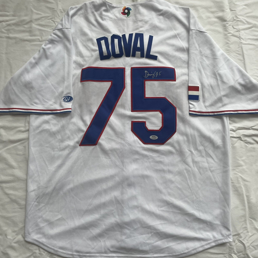 Camilo Doval Signed Jersey PSA/DNA COA Autographed Republica Dominicana DR