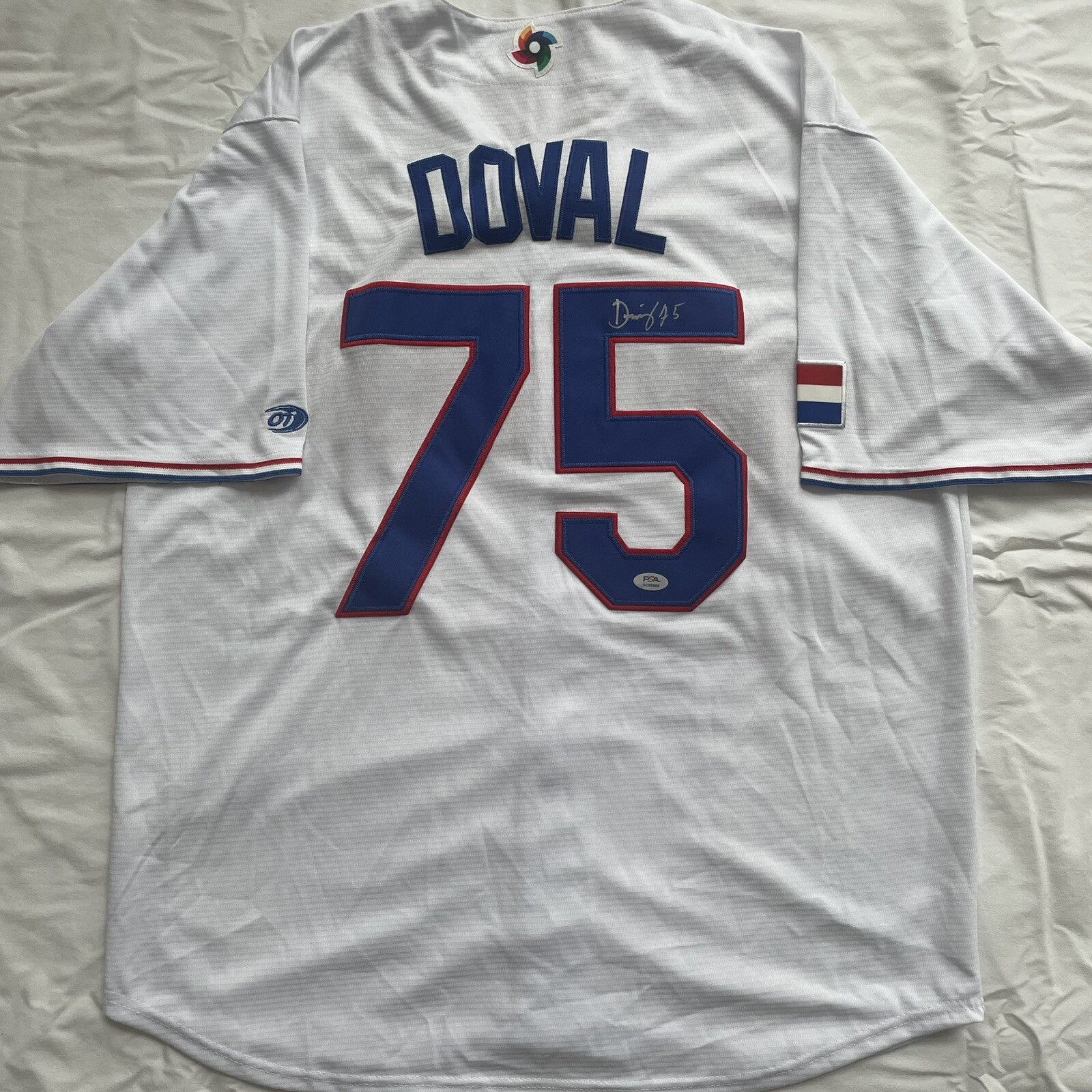 Camilo Doval Signed Jersey PSA/DNA COA Autographed Republica Dominicana DR
