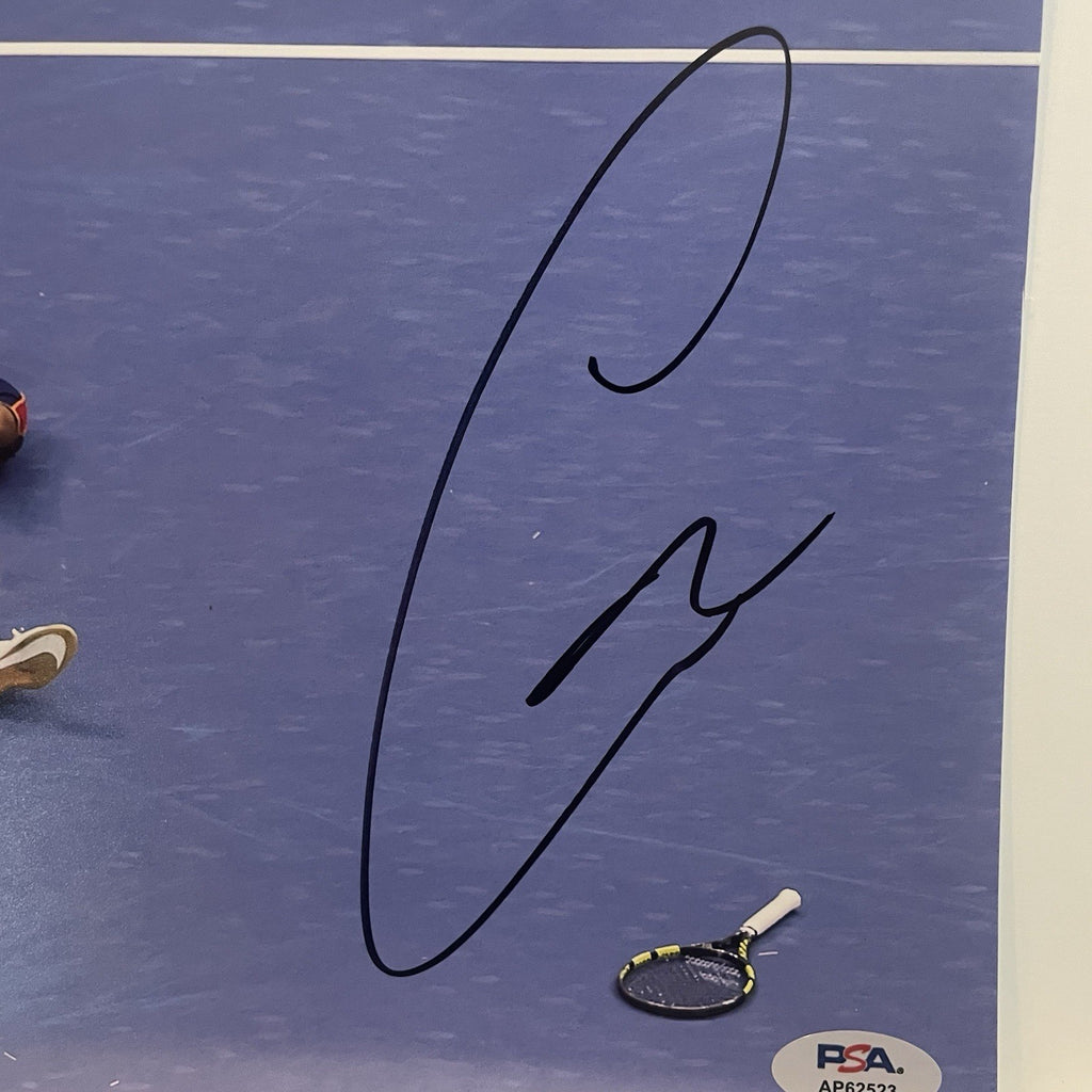 Carlos Alcaraz Signed 8x10 Photo PSA/DNA Autographed Tennis Carlitos