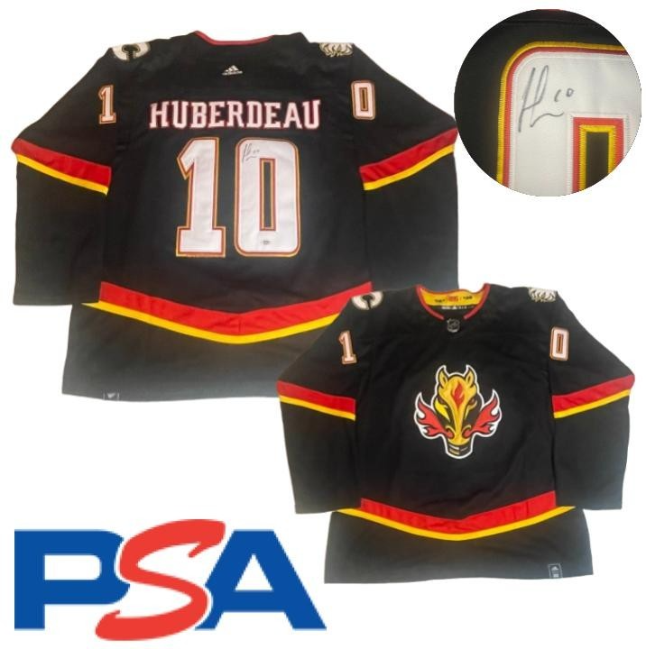 Jonathan Huberdeau Signed Jersey PSA/DNA Autographed Calgary Flames See Photos