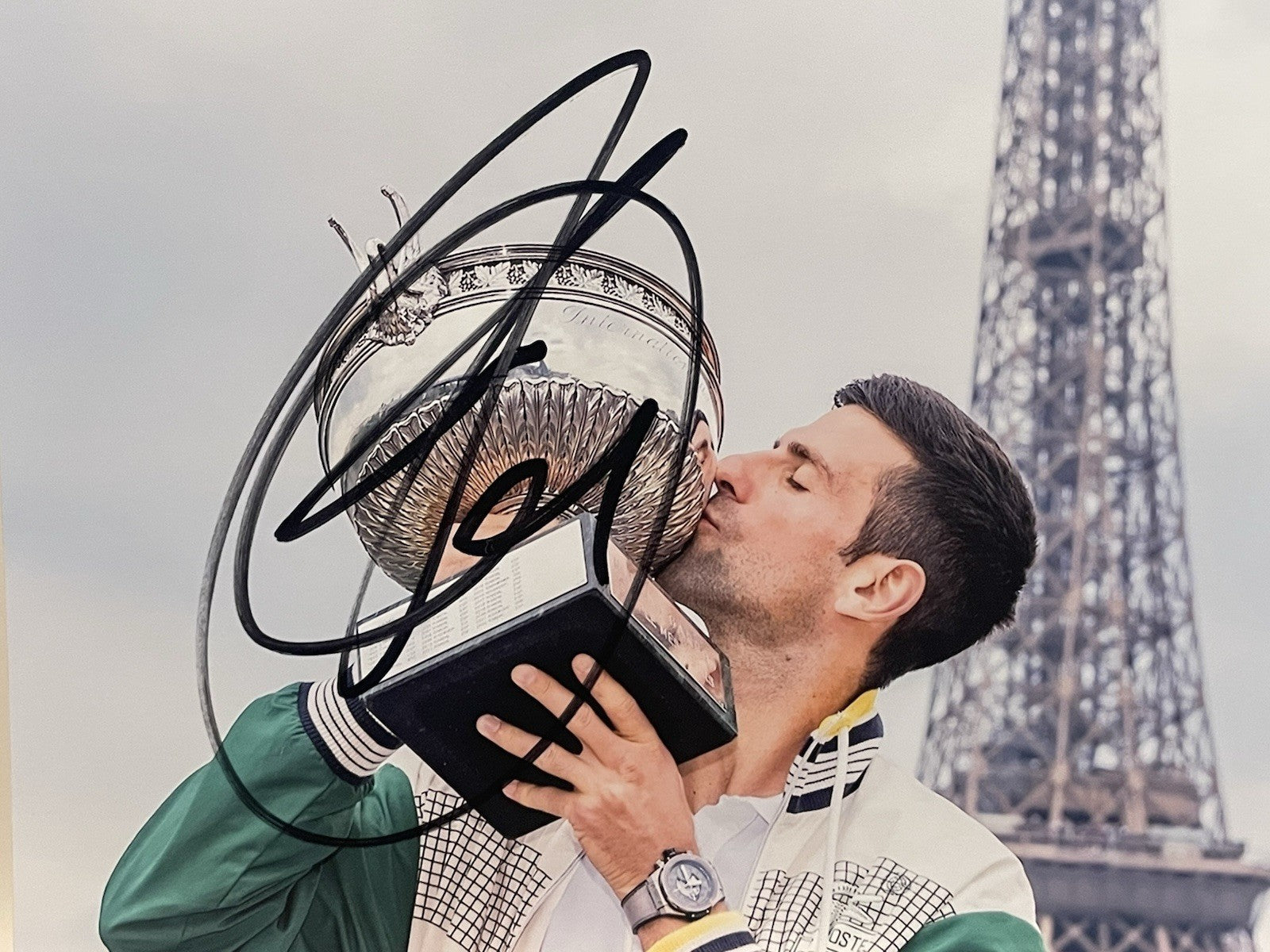 Novak Djokovic Signed 8x10 Photo PSA/DNA Autographed Tennis GOAT