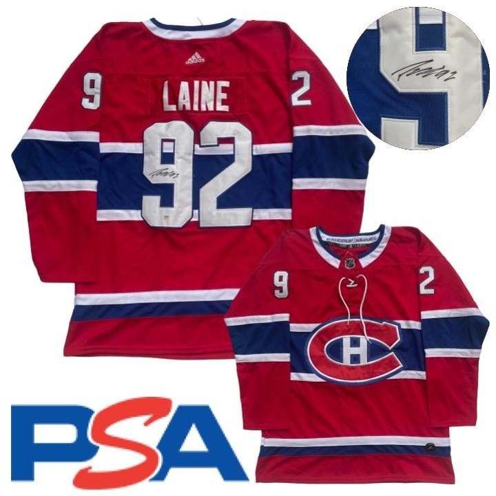 Patrik Laine Signed Jersey PSA/DNA Autographed Montreal Canadiens