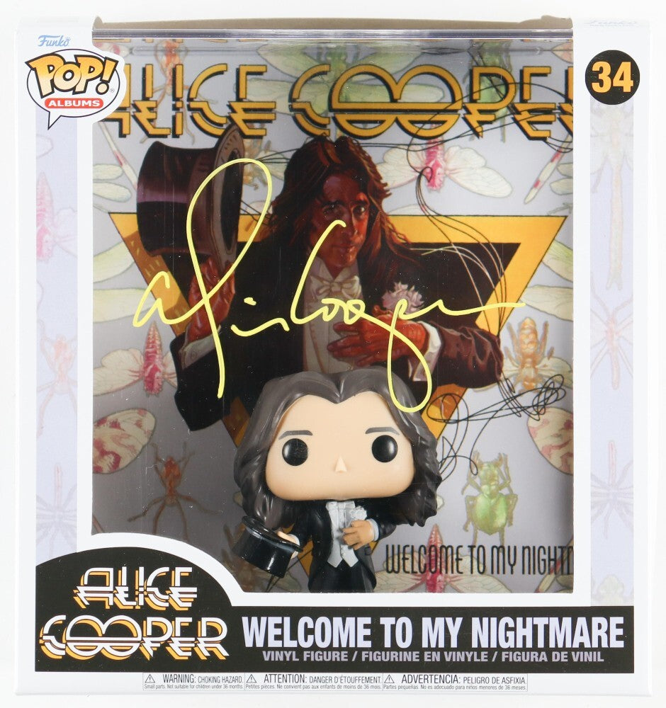 Alice Cooper Signed Welcome To My Nightmare Funko Pop! Beckett BAS Autographed
