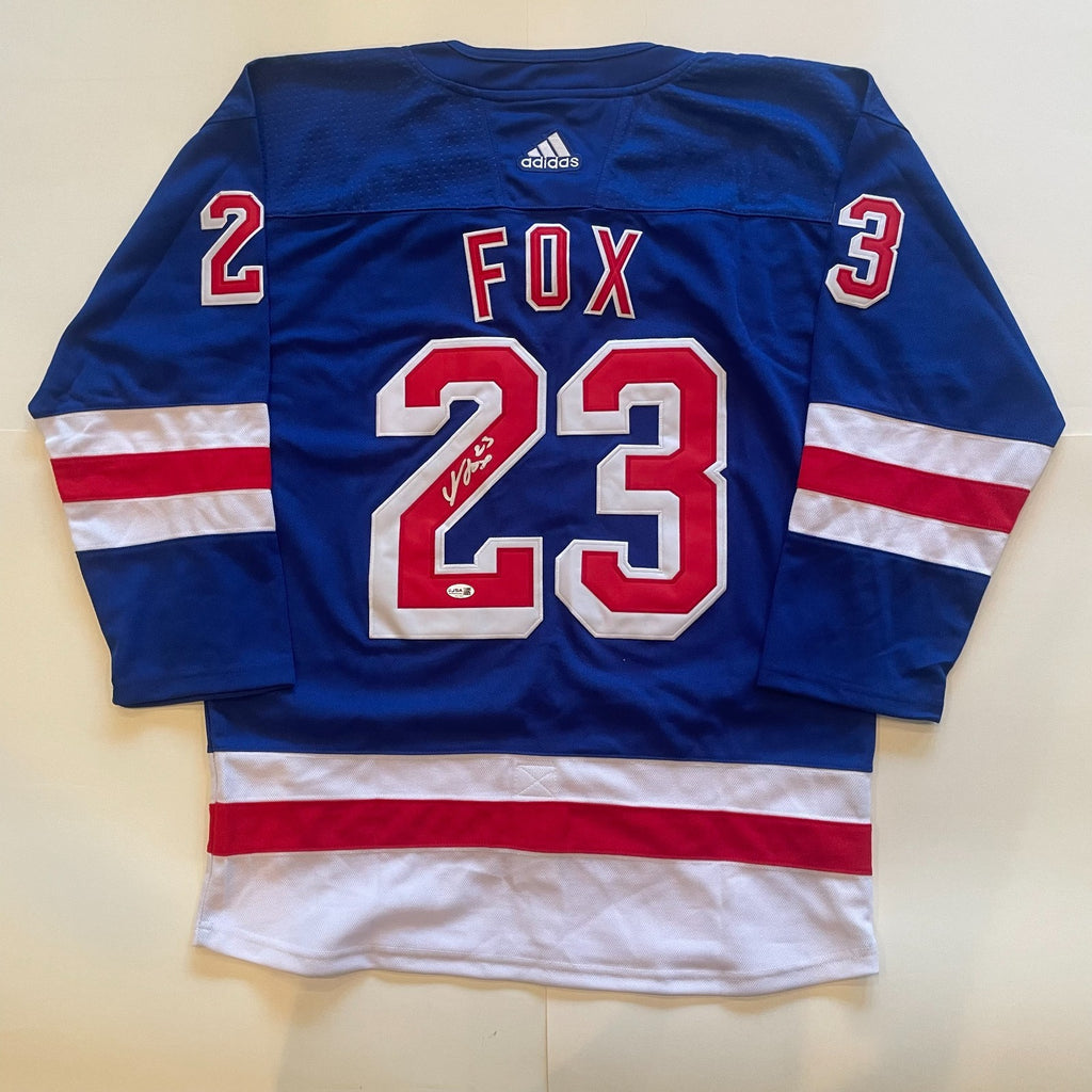 Adam Fox Signed New York Rangers Jersey JSA COA Autographed
