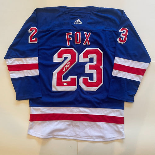 Adam Fox Signed New York Rangers Jersey JSA COA Autographed