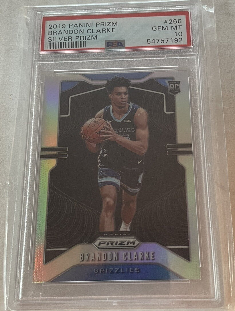 2019 Panini Prizm Brandon Clarke RC Silver Rookie #266 PSA 10