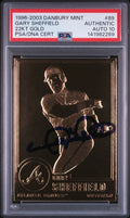 Gary Sheffield Signed Danbury Mint 22Kt Gold Card #89 PSA/DNA Auto 10 Rare