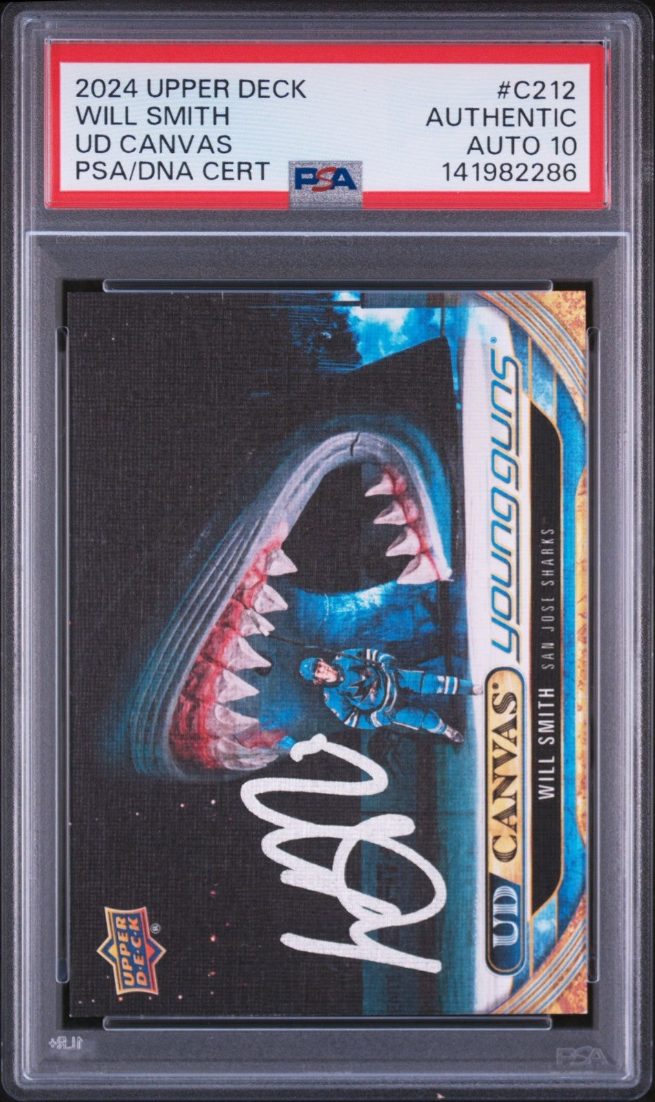 Will Smith Signed 2024 UD Young Guns Canvas PSA/DNA Rookie Auto 10 #C212