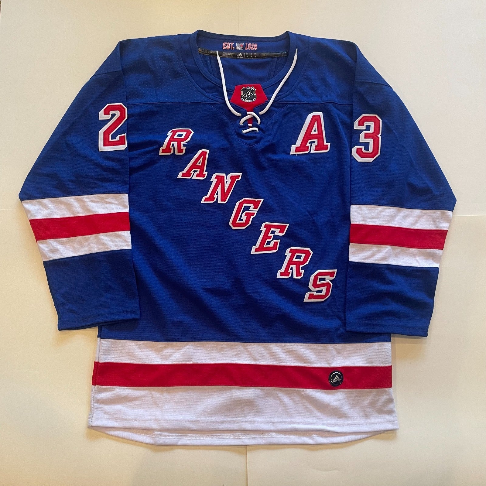 Adam Fox Signed New York Rangers Jersey JSA COA Autographed