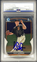Kyle Harrison Signed 2023 1st Bowman Chrome #BCP-93 PSA/DNA Autographed