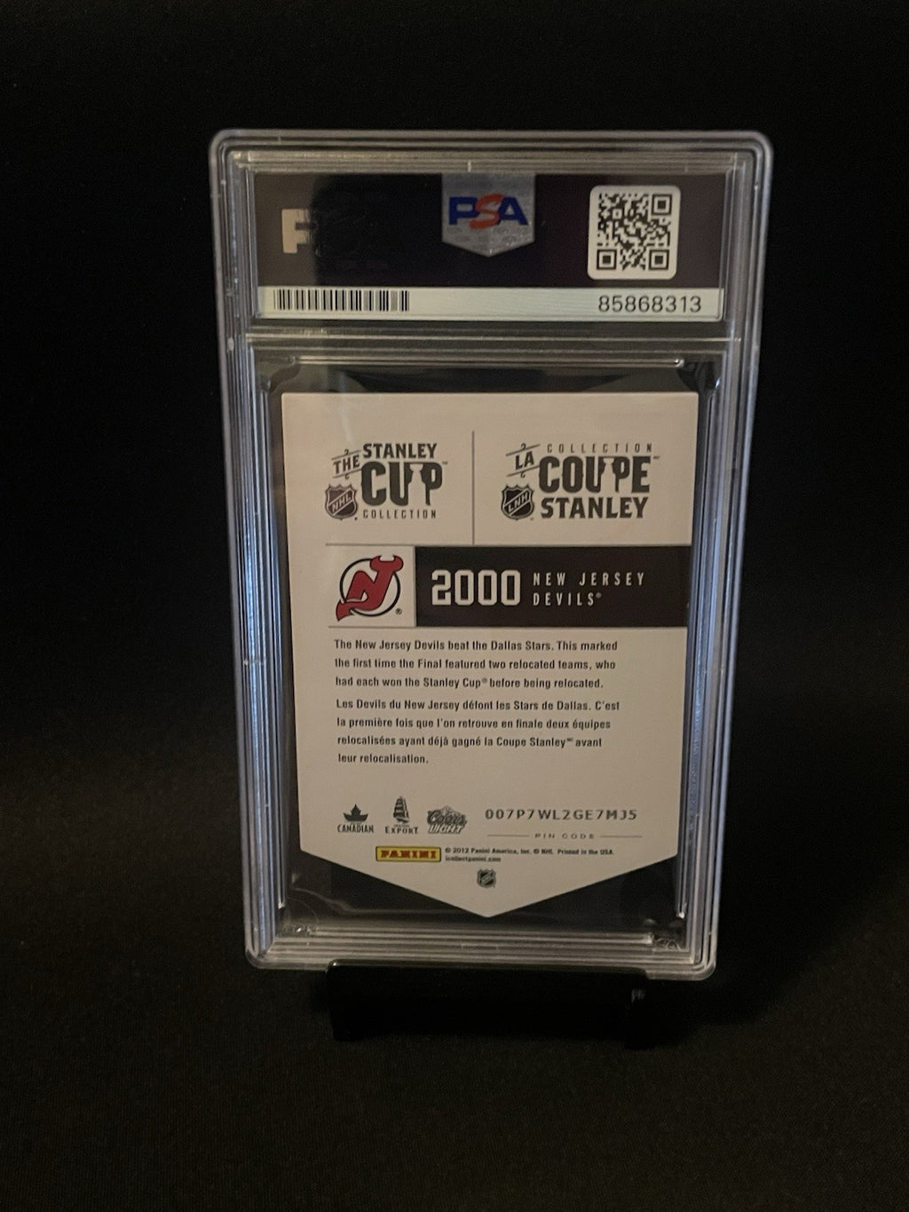 Ken Daneyko Signed 2012 Panini Molson Stanley Cup ‘00 PSA Auto 10 Autographed