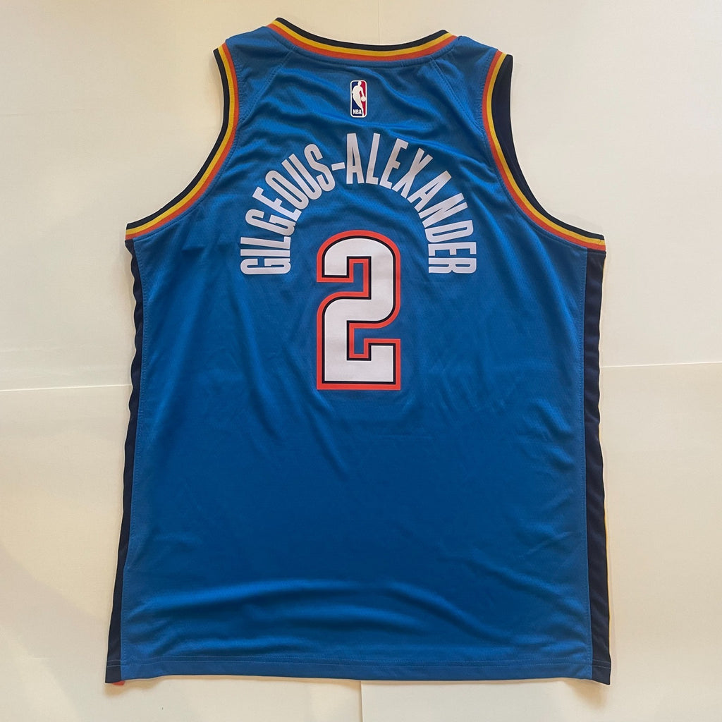 2024-25 Thunder Team Signed Jersey JSA Autographed Shai Gilgeous-Alexander +6