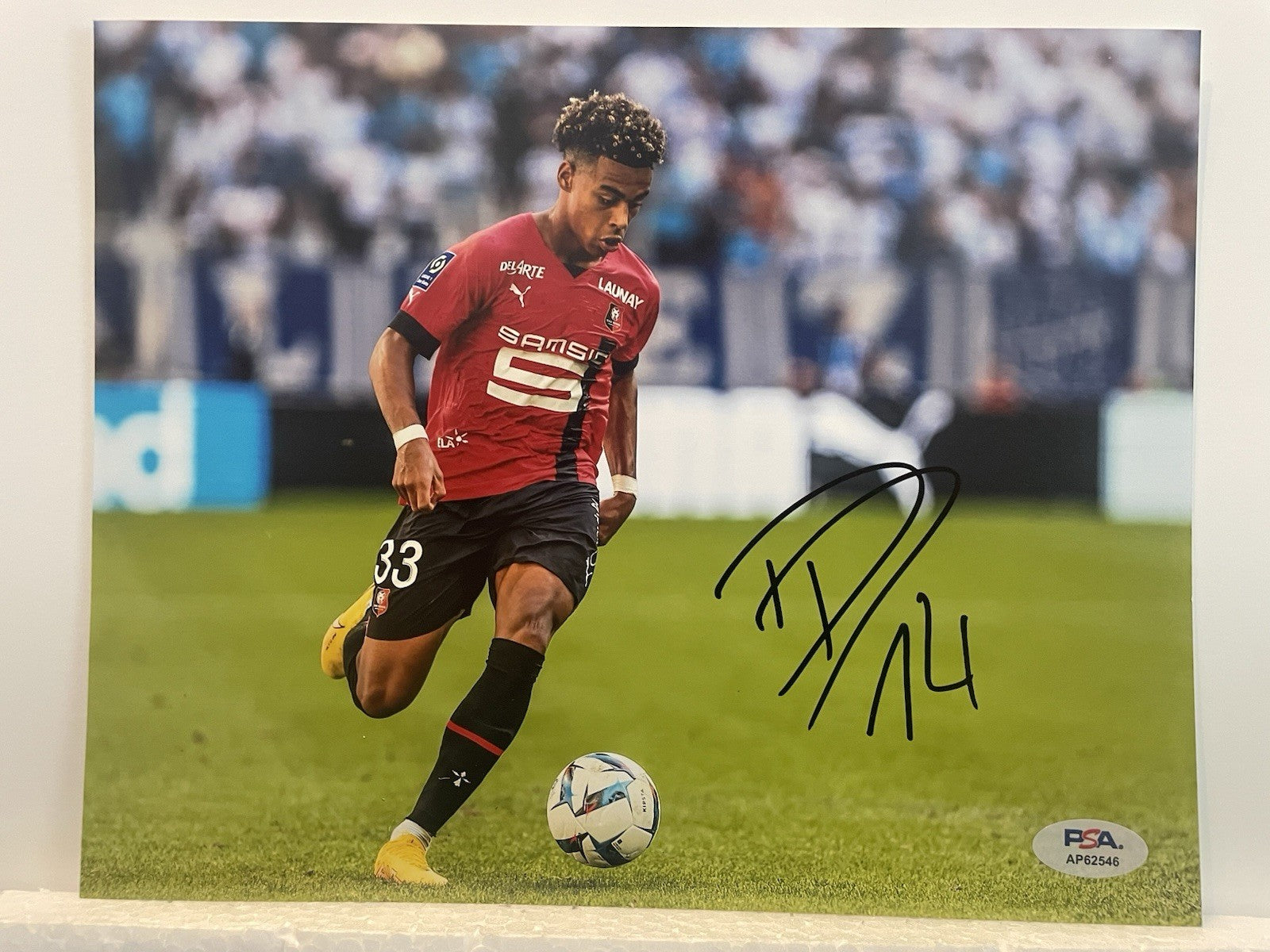 Désiré Doué Signed 8x10 Photo PSA/DNA Autographed PSG Desire Doue