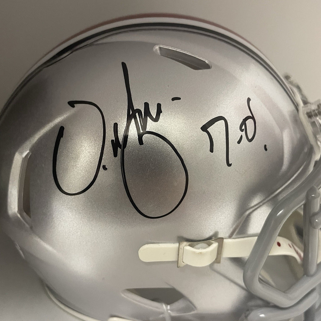 Urban Meyer Signed Ohio State Mini Helmet PSA/DNA Autographed OSU 7-0 Inscribed