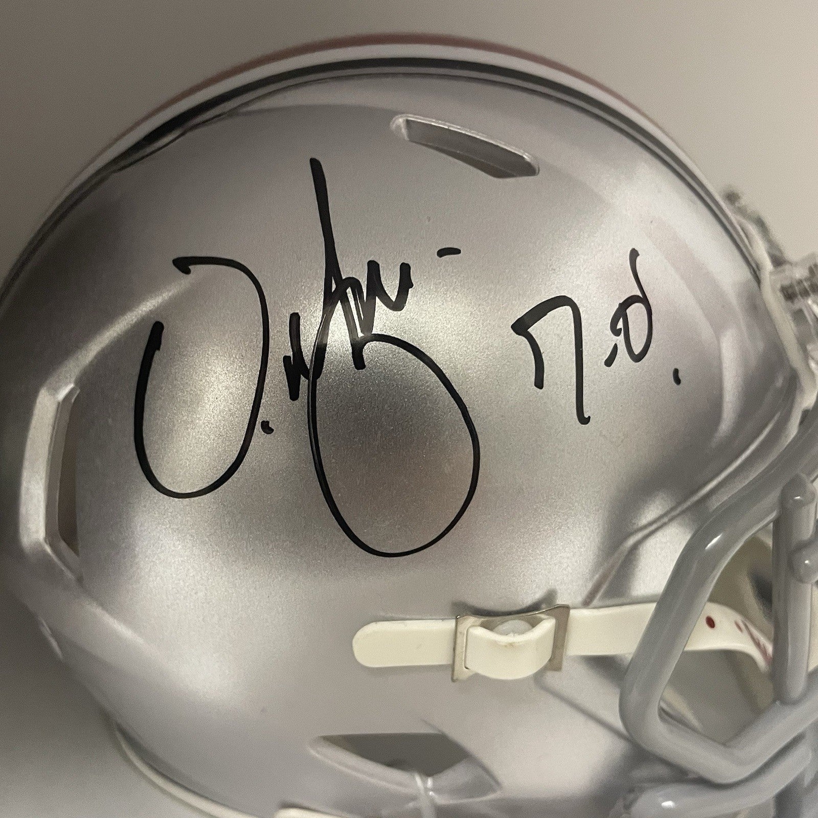 Urban Meyer Signed Ohio State Mini Helmet PSA/DNA Autographed OSU 7-0 Inscribed