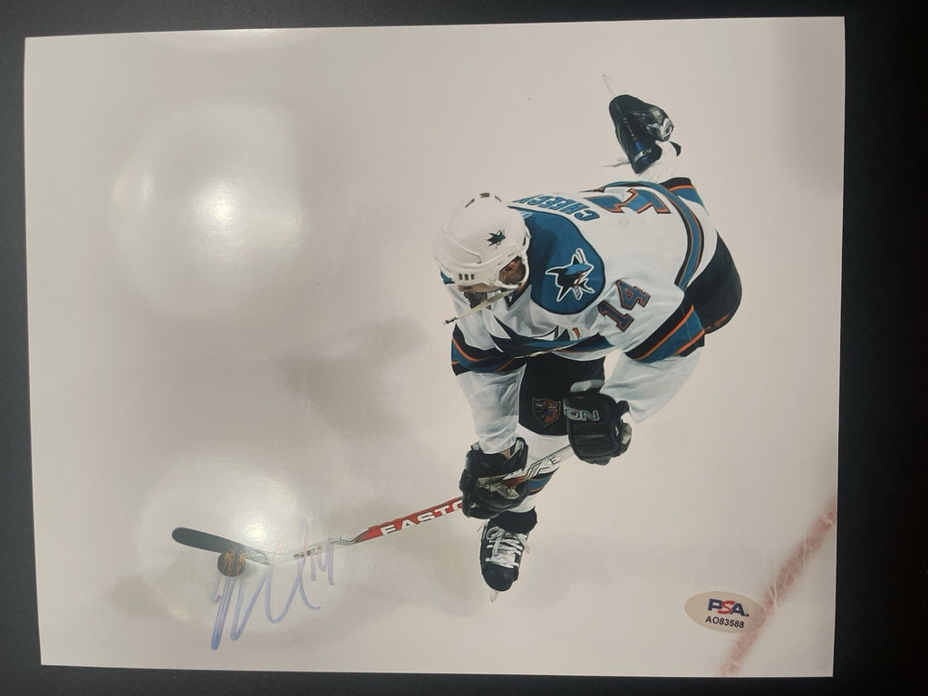 Jonathan Cheechoo Signed 8x10 Photo PSA/DNA Autographed SJ Sharks Legend