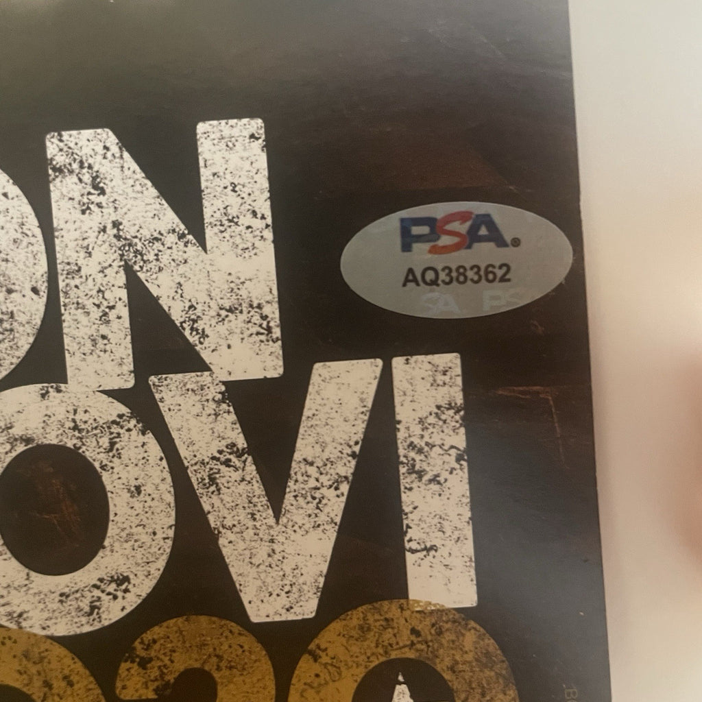 Jon Bon Jovi Signed 13x19 2020 Tour Poster Photo PSA/DNA Autographed