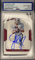 John Elway Signed 2018 Panini National Treasures NT #17 PSA/DNA Autographed