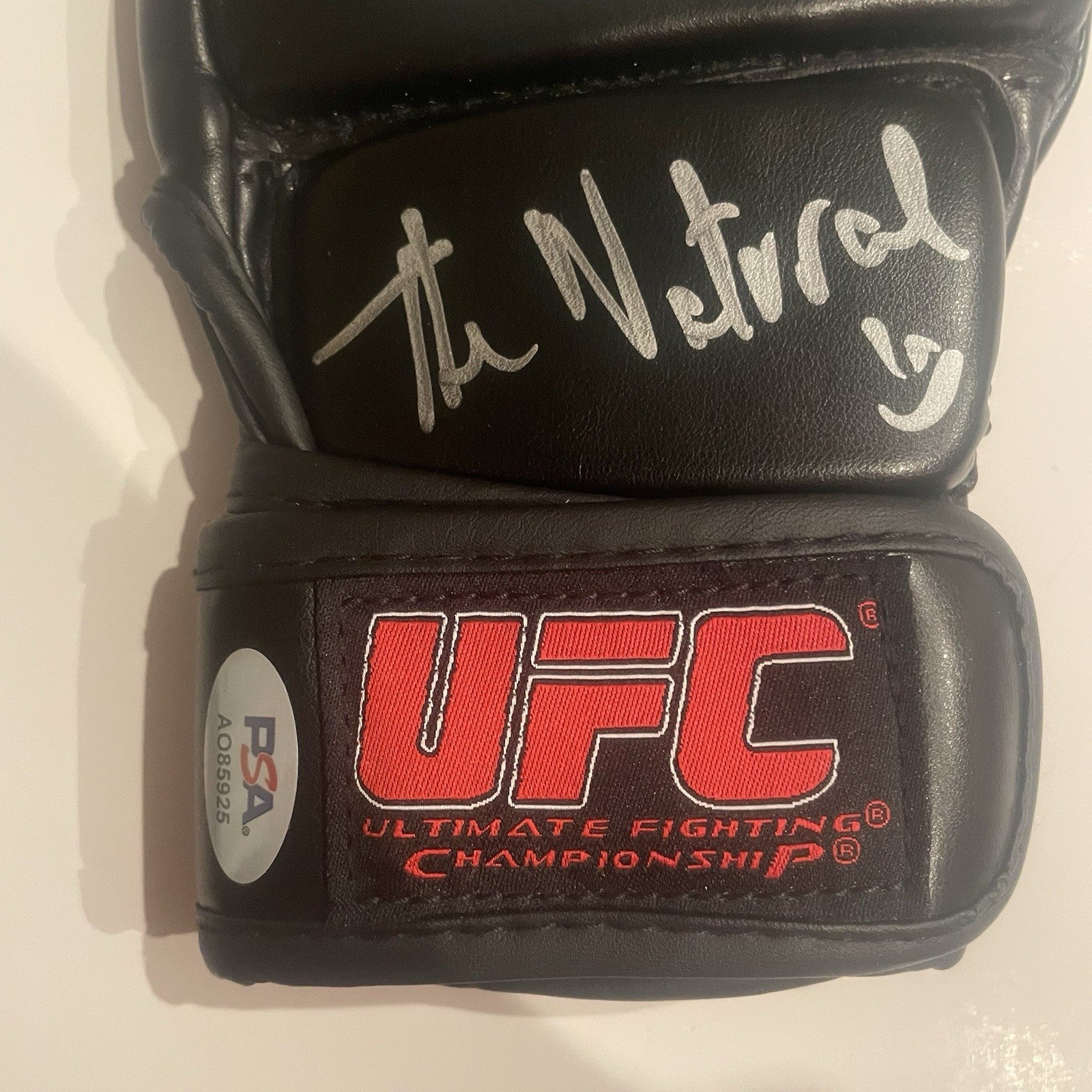 Caio Borralho Signed UFC Fight Glove PSA/DNA Autographed The Natural