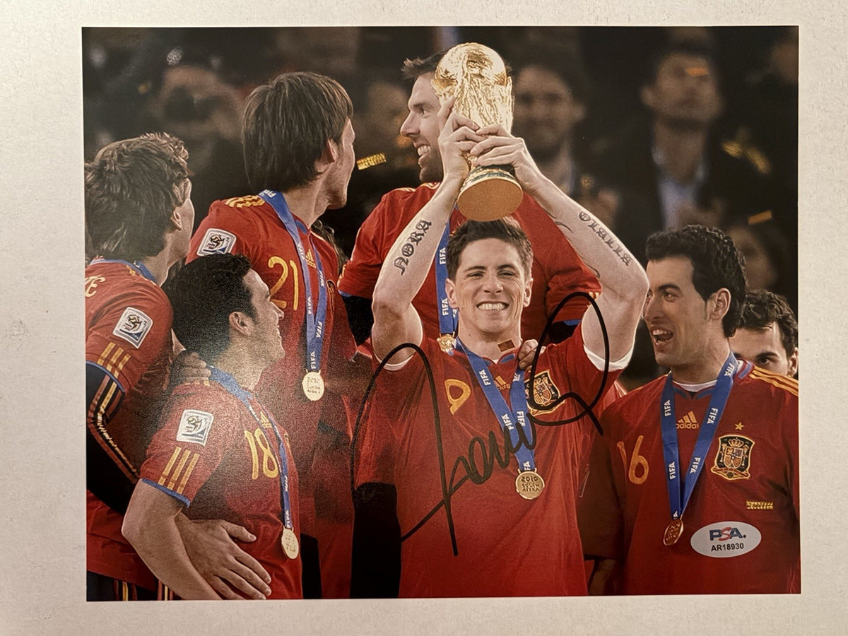 Fernando Torres Signed 8x10 Photo PSA/DNA Autographed Spain World Cup
