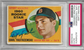 Carl Yastrzemski Signed 1960 Topps PSA/DNA Encapsulated Red Sox Autographed Yaz