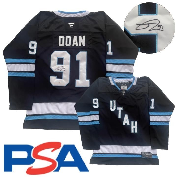 Josh Doan Signed Jersey PSA/DNA Autographed Utah Mammoth