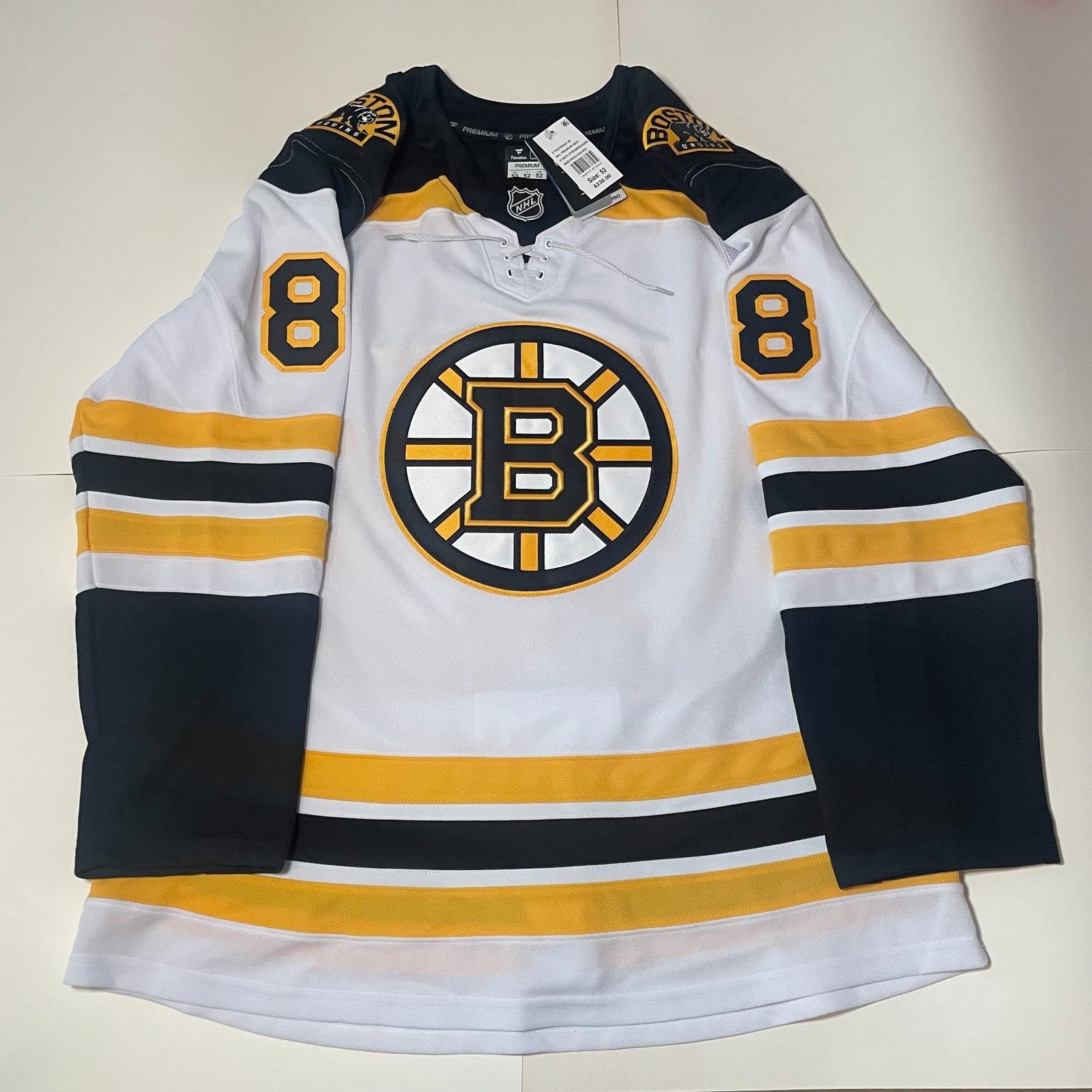 David Pastrnak Signed Fanatics Premium Jersey PSA/DNA Autographed Boston Bruins