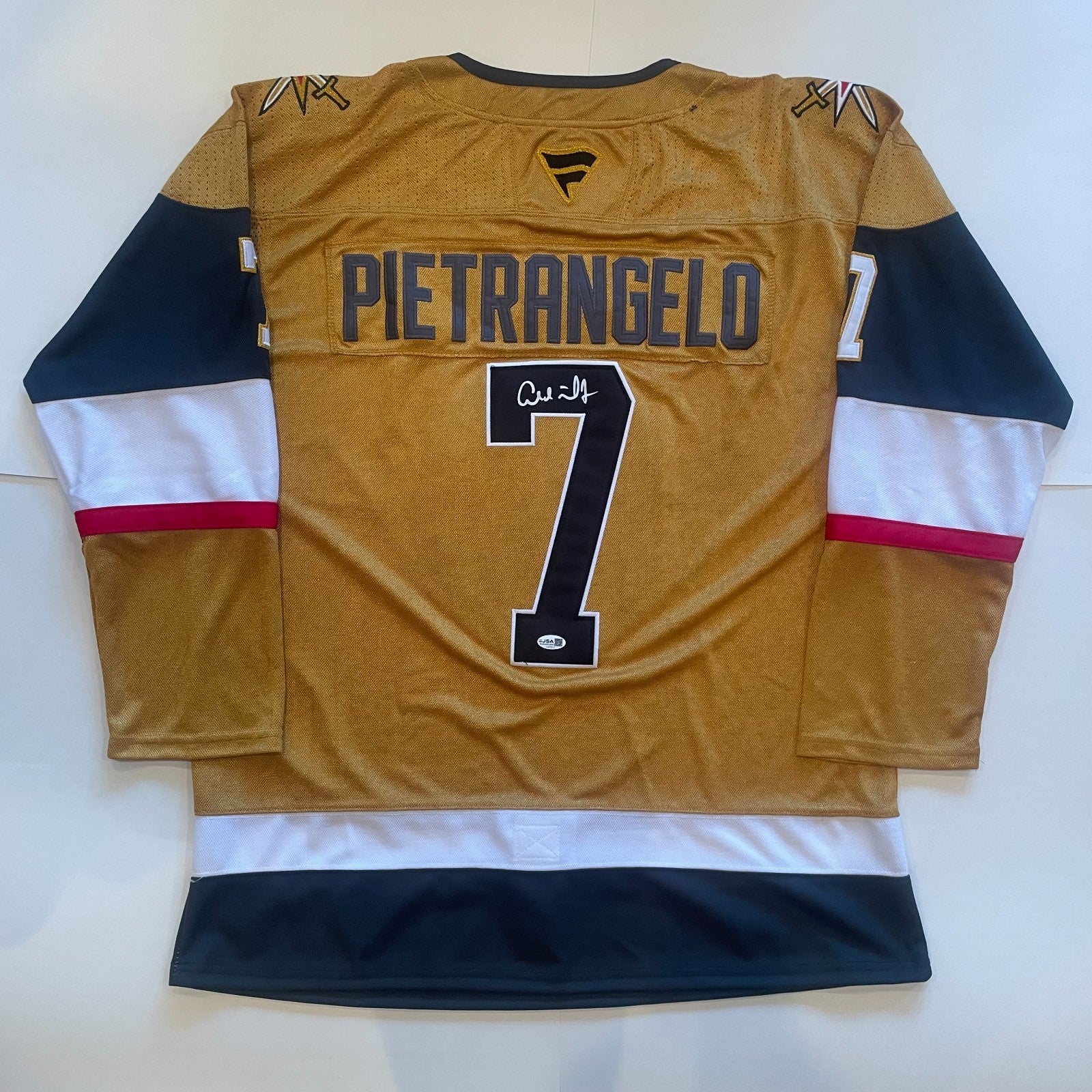 Alex Pietrangelo Signed Jersey JSA COA Vegas Golden Knights Autographed