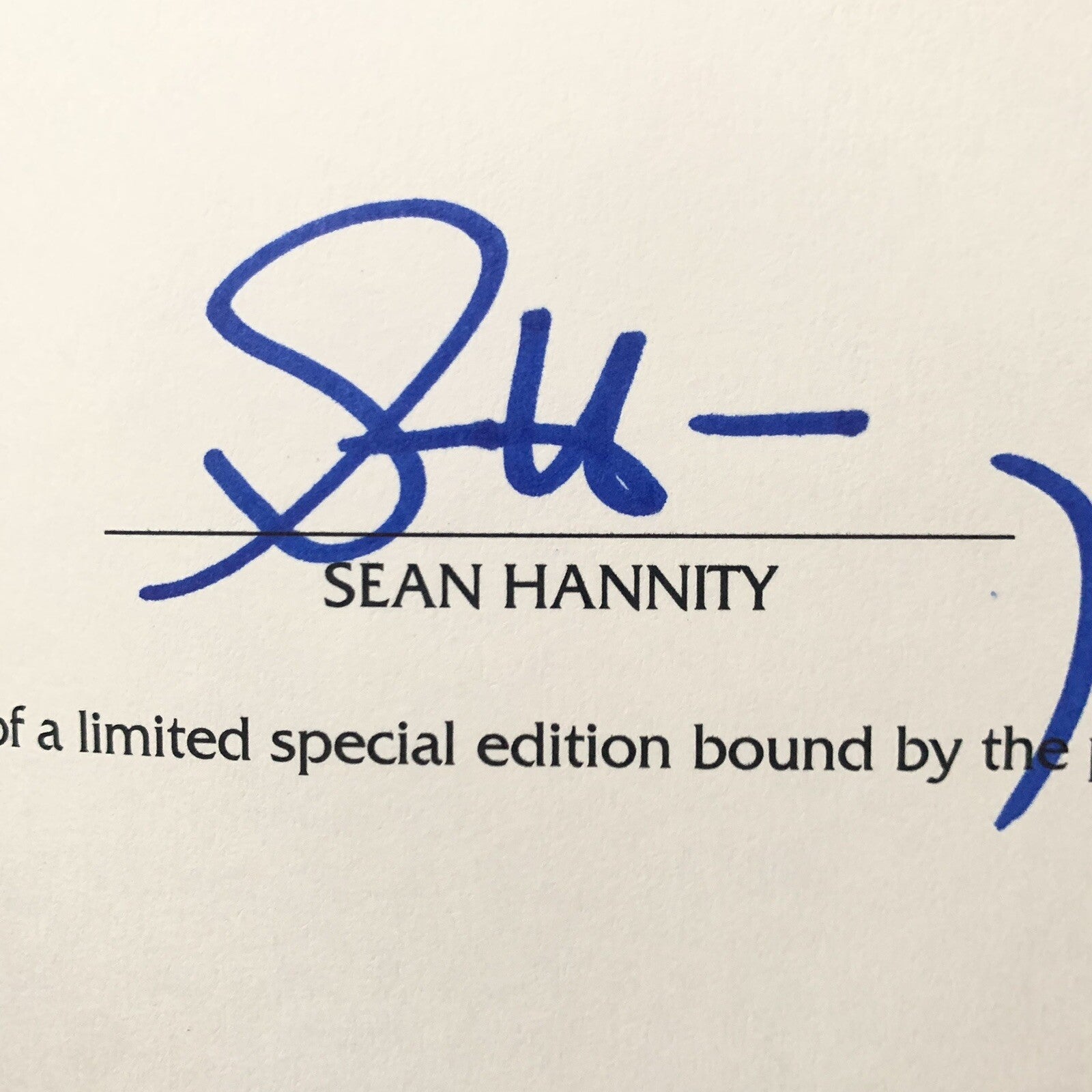 Sean Hannity Signed Book Live Free Or Die PSA/DNA Fox Republican Autographed