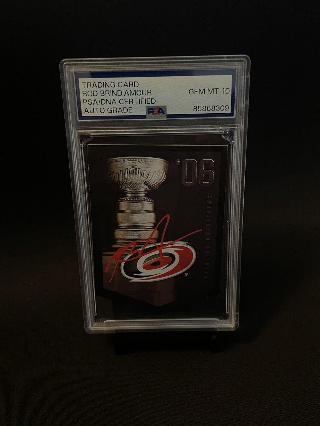 Rod Brind’Amour Signed 2012 Panini Molson Stanley Cup PSA Auto 10 Autographed