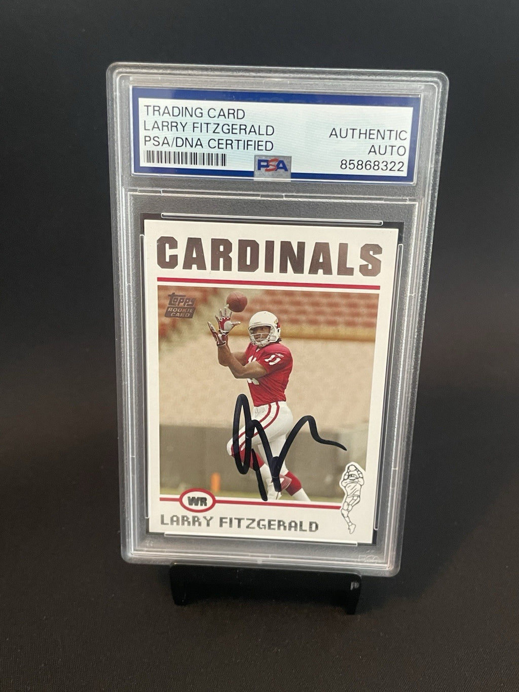 Larry Fitzgerald Signed 2004 Topps PSA/DNA Auto Rookie Card RC #360 Cardinals