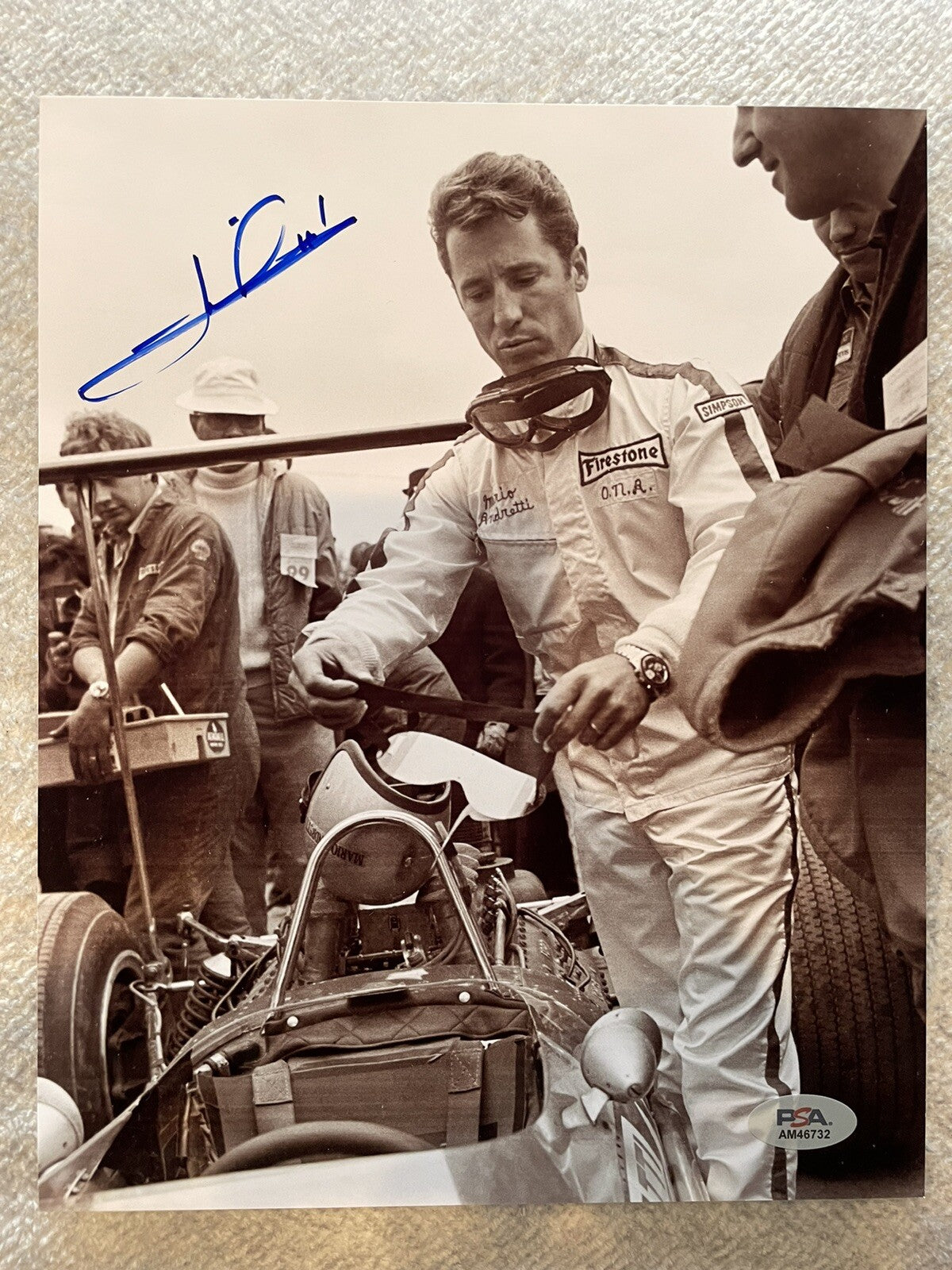 Mario Andretti Signed 8x10 Photo PSA/DNA Autographed Racing Legend Indy