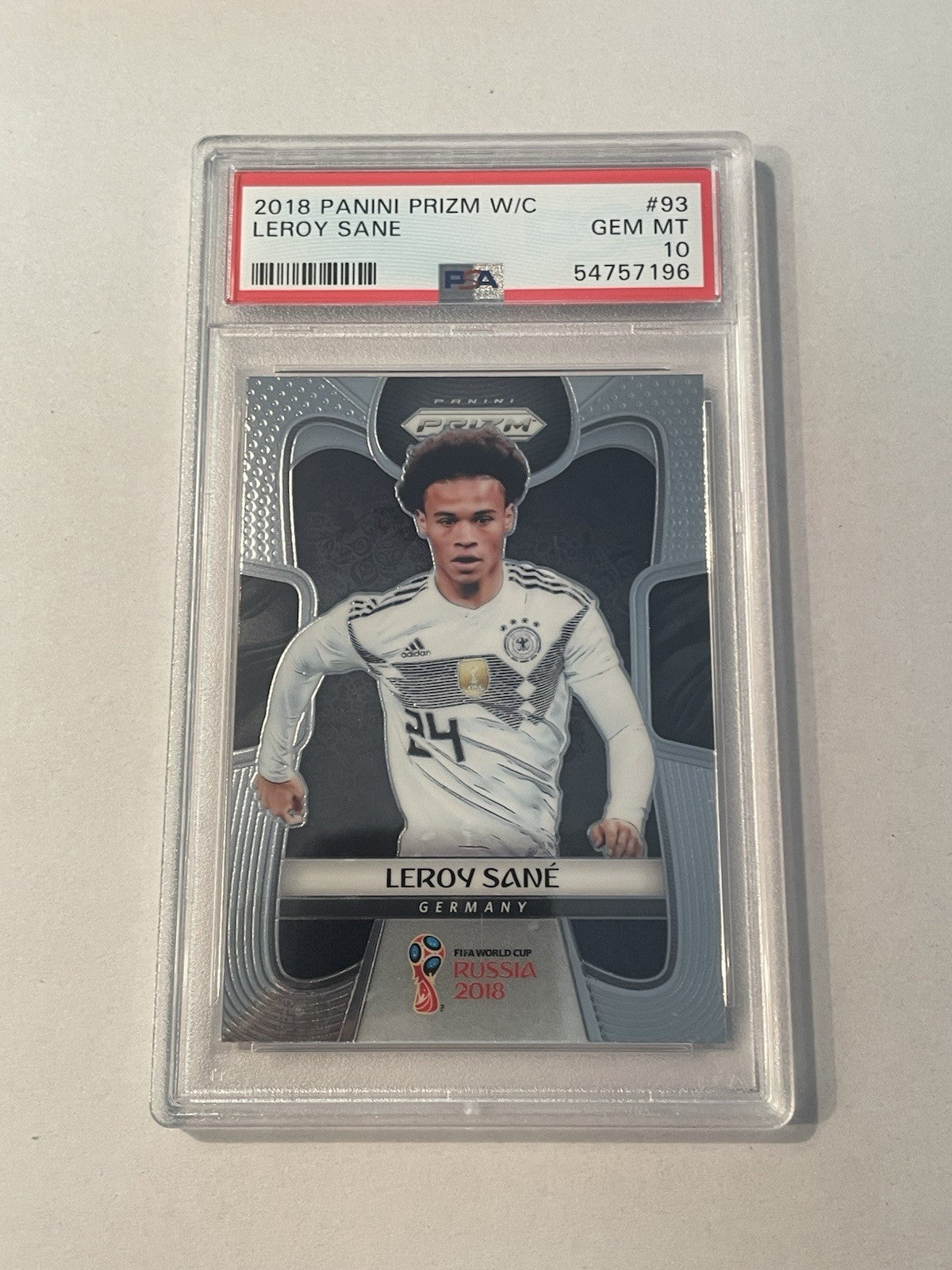 2018 PANINI PRIZM WORLD CUP LEROY SANE PSA 10 GEM MINT #93 GERMANY