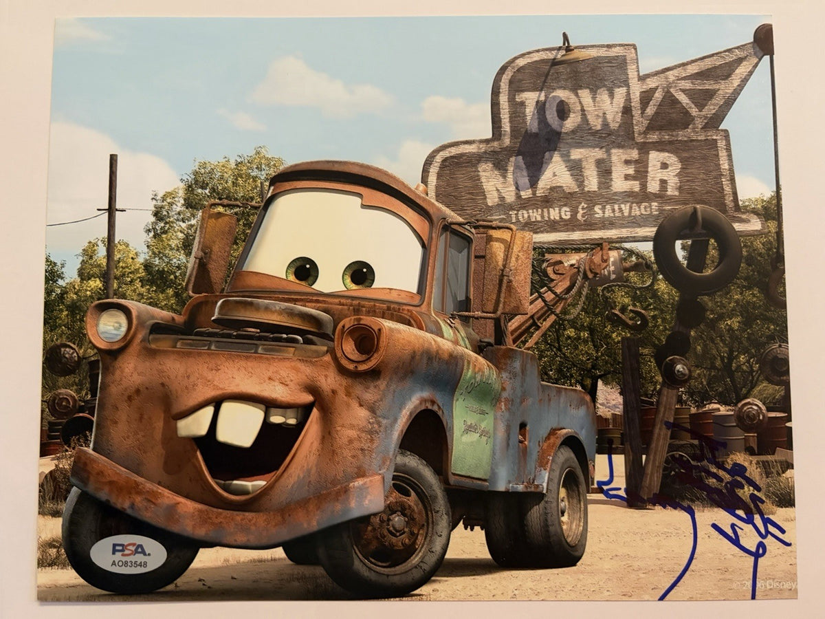 Larry The Cable Guy Signed 8x10 Photo PSA/DNA COA Autographed Tow Mater Cars