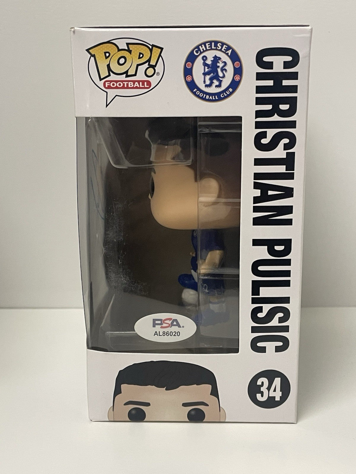 Christian Pulisic Signed Chelsea Funko POP #34 PSA/DNA Autographed Team USA READ
