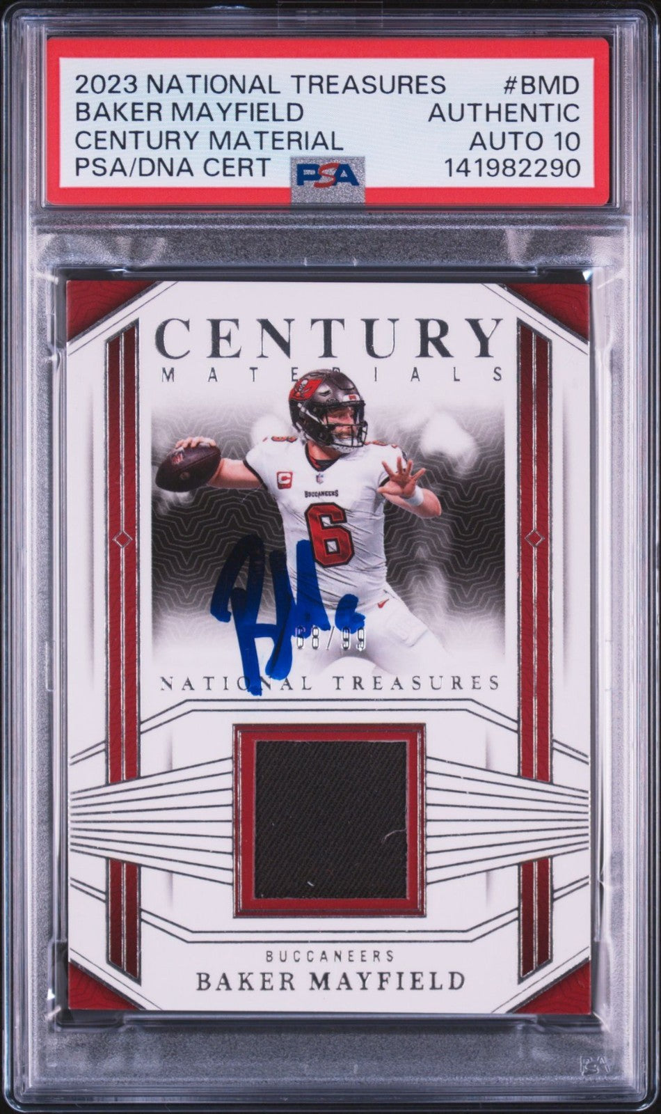 Baker Mayfield Signed 2023 National Treasures Century Material PSA Auto 10 #BMD