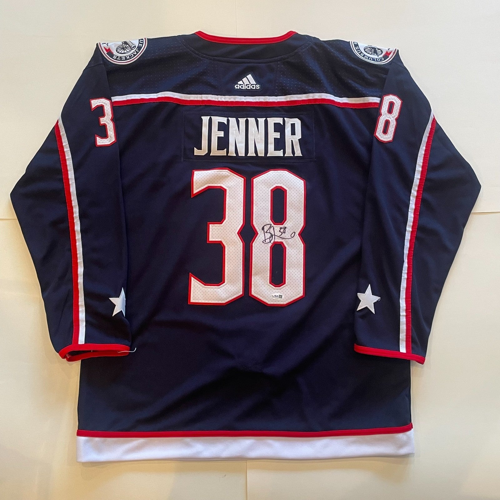 Boone Jenner Signed Columbus Blue Jackets Jersey JSA COA Autographed