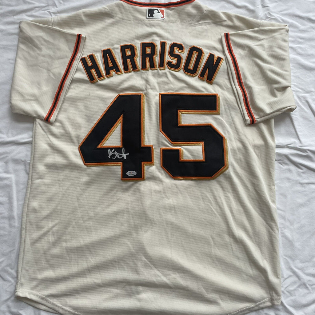 Kyle Harrison Signed Jersey PSA/DNA COA San Francisco Giants Autographed