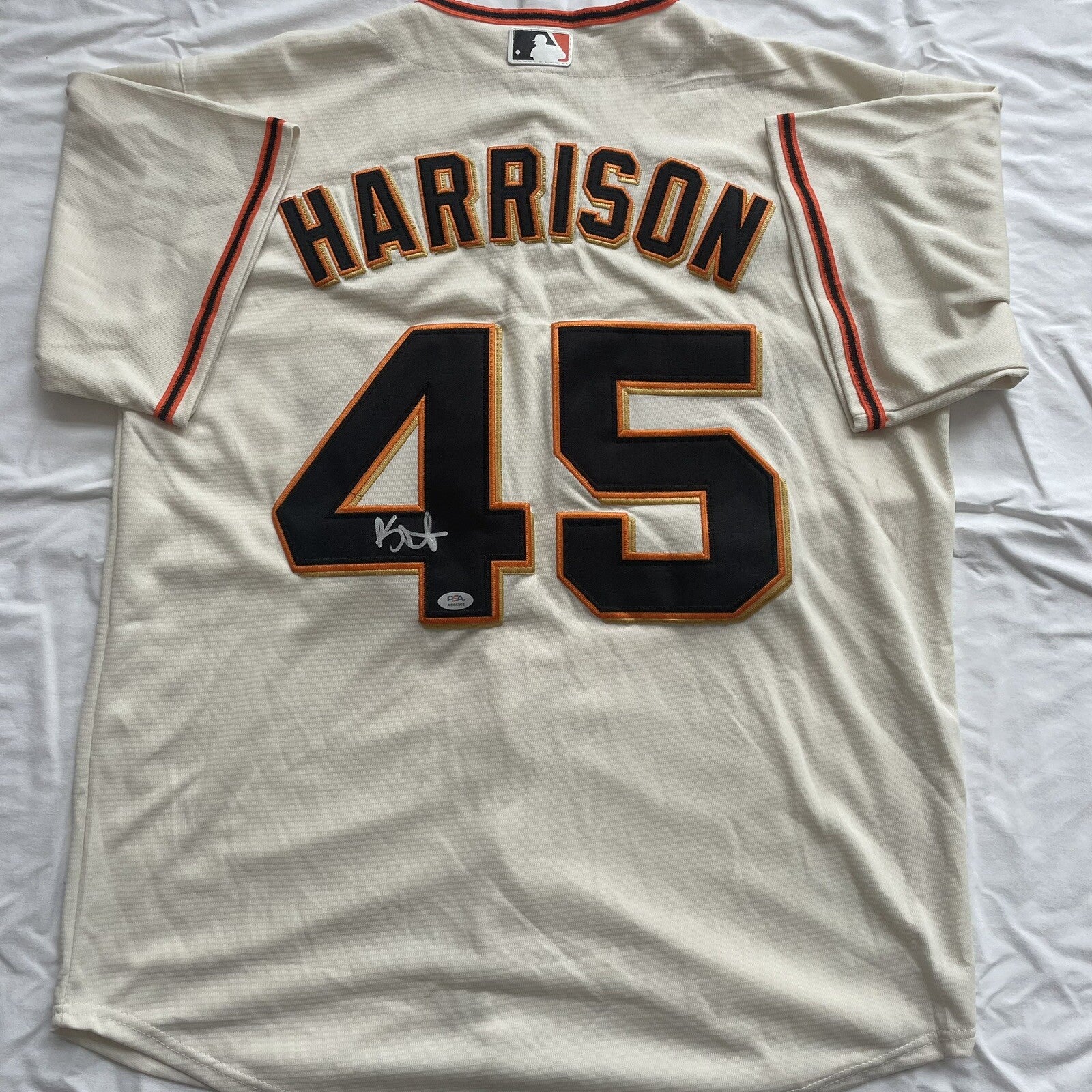 Kyle Harrison Signed Jersey PSA/DNA COA San Francisco Giants Autographed