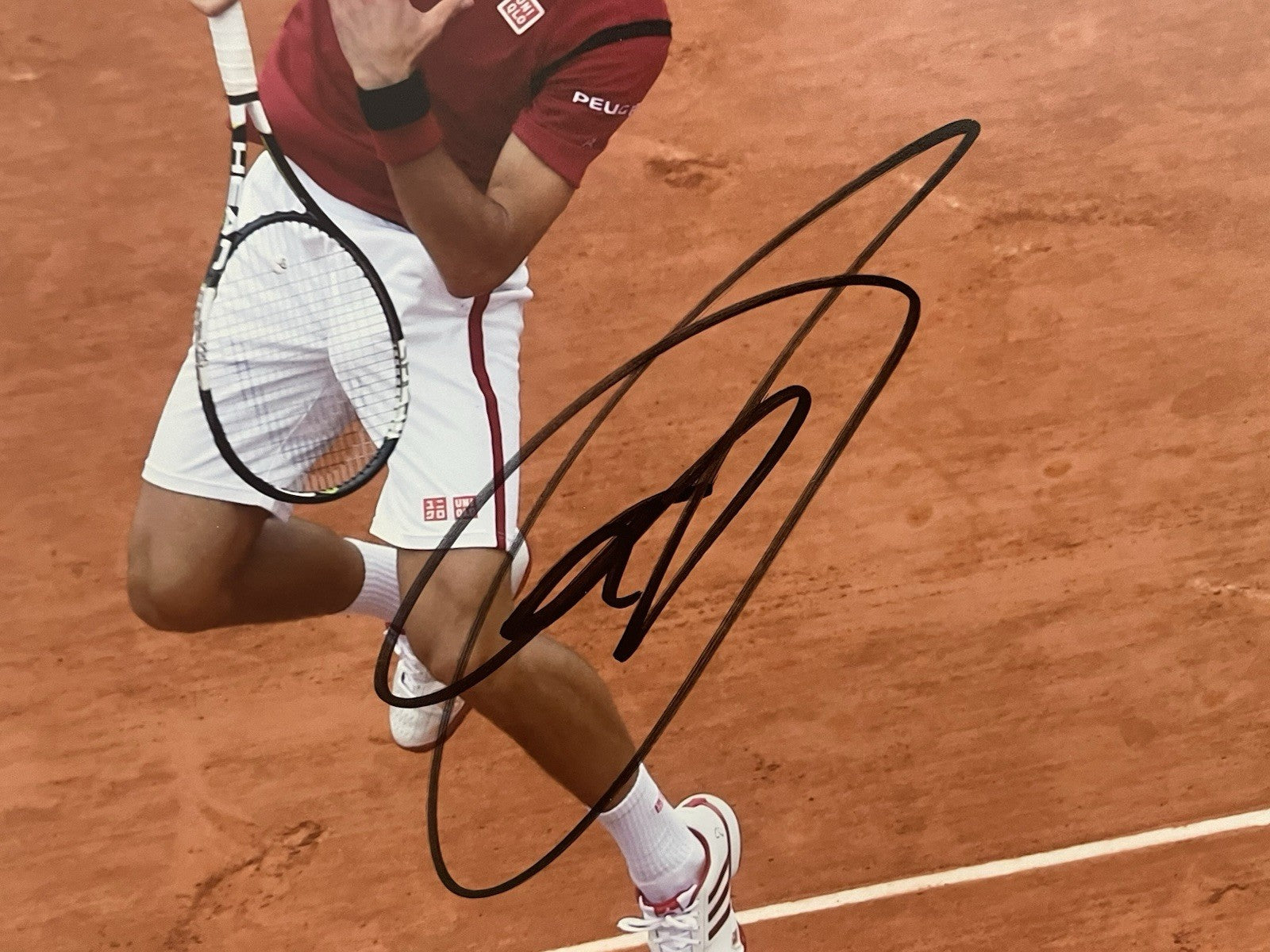 Novak Djokovic Signed 8x10 Photo PSA/DNA Autographed Tennis GOAT