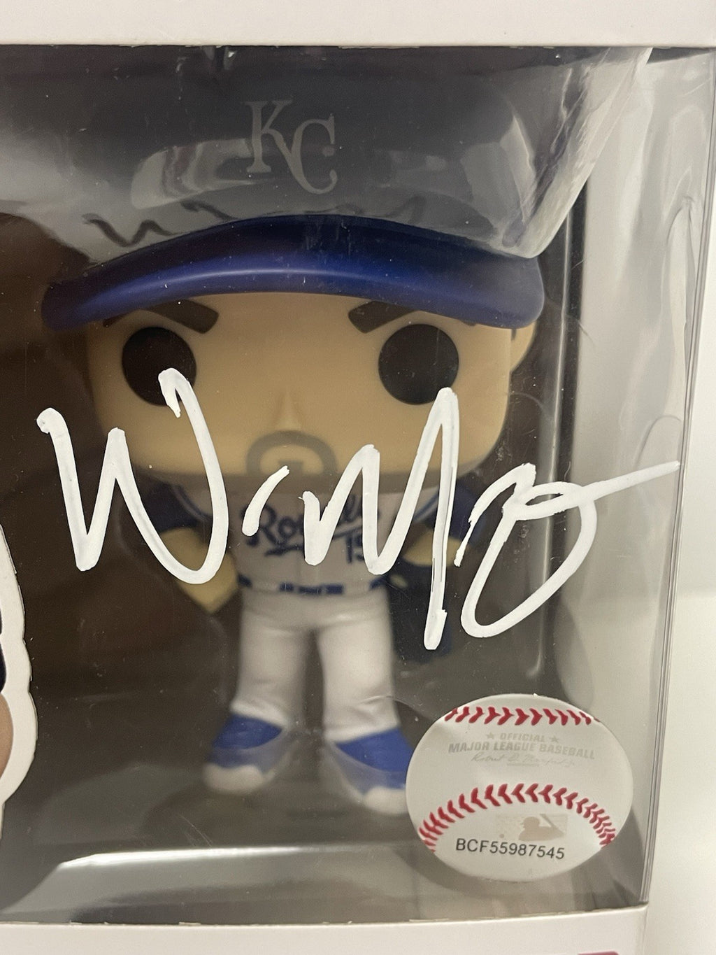 Whit Merrifield Signed Funko POP JSA COA Autographed Kansas City Royals Damaged