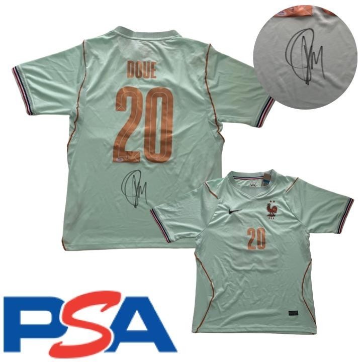 Desire Doue Signed Jersey PSA/DNA COA Autographed France World Cup Désiré Doué