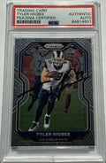 Tyler Higbee Signed 2020 Panini Prizm PSA/DNA Encapsulated Autographed LA Rams